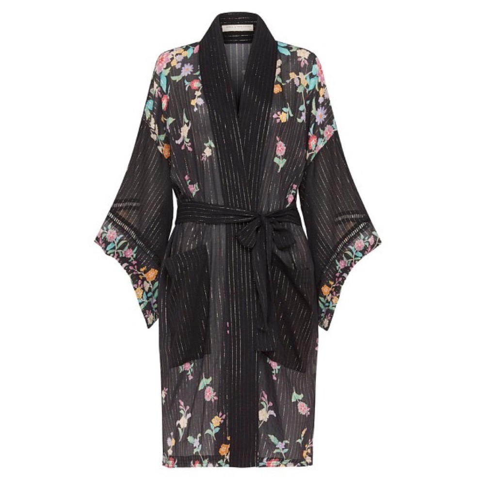 Spell Jimi Midi Robe - Charcoal NWT